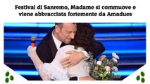 Festival di Sanremo, Madame si commuove e viene abbracciata fortemente da Amadues