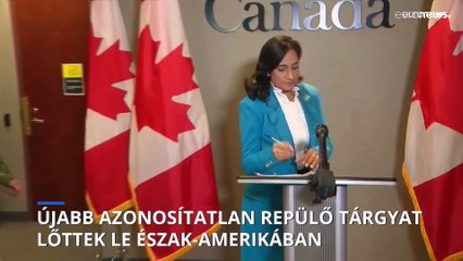 Újabb azonosítatlan légi eszközt lőttek le Észak-Amerika felett