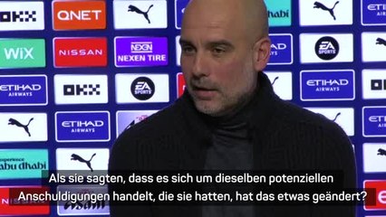 Guardiola: Ruf des Klubs "vom ersten Tag beschädigt"