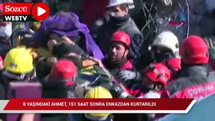 Adıyaman'da 8 yaşındaki Ahmet, 151 saat sonra enkazdan kurtarıldı