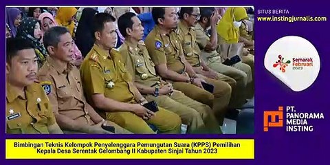 Pembukaan Bimbingan Teknis Kelompok Penyelenggara Pemungutan Suara (KPPS) Pemilihan Kepala Desa Serentak Gelombang II Kabupaten Sinjai Tahun 2023