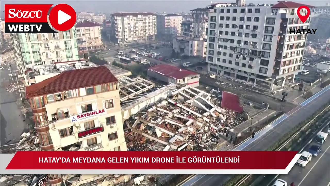 Reuters drone ile Hatay’daki yıkımı gözler önüne serdi