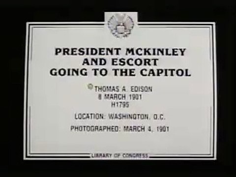 President McKinley and Escort Going to the Capitol | movie | 1901 | Official Clip