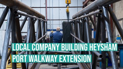 Local company building Heysham Port walkway extension