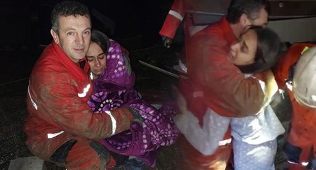 Şevval enkazdan 22 saat sonra çıkarıldı: Ekiplere sarılıp ağladı