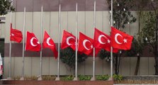 İstanbul’da bayraklar yarıya indirildi