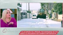 Η αναφορά της Ελένης Μενεγάκη στην κακοκαιρία Μπάρμπαρα