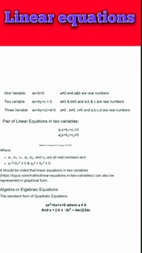 linear equations in two variables class 10 ||All Formulas of LINEAR EQUATIONS ||#short#shortfeed