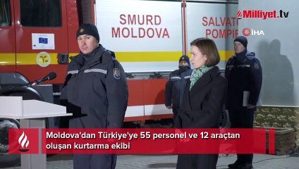 Moldova Türkiye'nin yardımına koştu