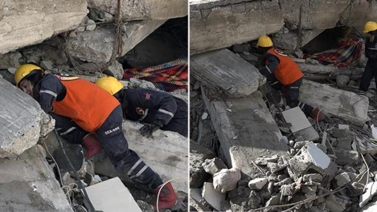 Hatay'da 32 saat sonra kurtarılan Ömer, türkü söyleyerek moralini yüksek tutmuş: Çıktığımda 5 litre su içeceğim