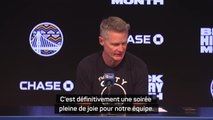 Warriors - Kerr encense Poole et Thompson : “Le match où j’ai pris le plus de plaisir”