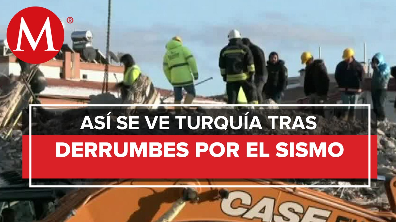 Continúan labores de rescate en Turquía, buscan sobrevivientes entre los escombros