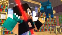 MINECRAFT MONSTER SCHOOL - BABY NOOB HEROBRINE AND MAGIC STICK - LOTS OF DIAMONDS - MINECRAFT ANIMATION