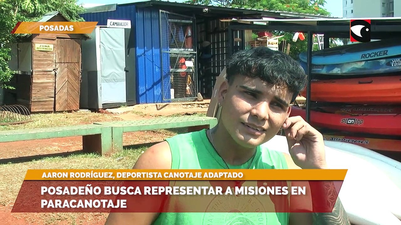Posadeño busca representar a misiones en paracanotaje