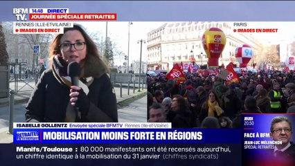 14.600 manifestants se sont mobilisés à Rennes, selon la préfecture