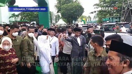 Datang Jauh dari Luar Pulau ke Sidoarjo,  demi Berfoto dengan Presiden Jokowi saat Acara 1 Abad NU