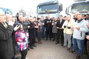 Beyşehir'den Hatay'a 6 tır dolusu yardım malzemesi ve 2 otobüs gönüllü dualarla yola çıktı