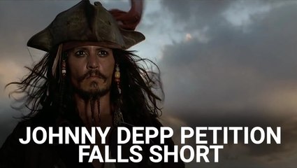 The Petition To Johnny Depp Back To 'Pirates Of The Caribbean' Has Seemingly Fallen Short Of Its Final Goal