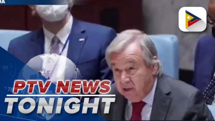 UN chief says the world needs to wake up, take urgent action to prevent a global catastrophe