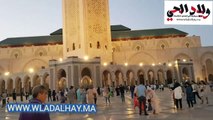مسجد الحسن الثاني في الدارالبيضاء الثاني أفريقيًا من حيث المساحة أكبر مسجد في المغرب و13 في العالم