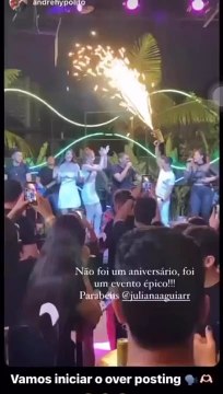 Uma apresentação da ‘banda Dubai’, que aconteceu no último final de semana em Boa Vista, Roraima, foi alvo de muitas críticas na web. Durante um show pirotécnico em uma festa, o grupo de forró usou artefatos que soltavam faíscas de fogo direto do palco pa