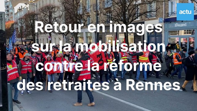 Grève du 7 février à Rennes : retour ne images sur la mobilisation contre la réforme des retraites
