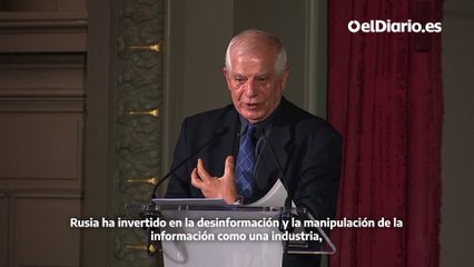 Borrell: "La gente que hoy se comporta como Goebbels tiene una poderosa capacidad"