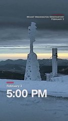 See what Mt. Washington's - 108°F wind chill looks like