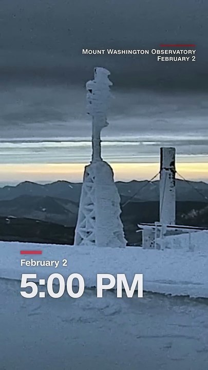 See what Mt. Washington's - 108°F wind chill looks like
