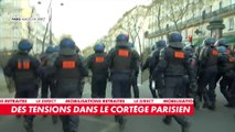 Manifestation contre la réforme des retraites : nouvelles tensions dans le cortège parisien
