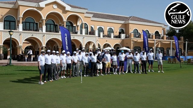 DP World ILT20 Cricketers play golf at the Els Club Dubai