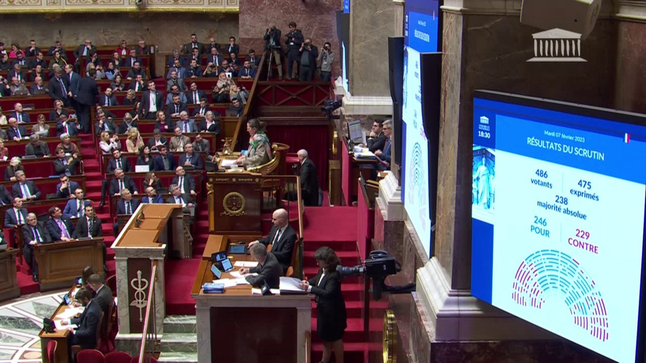 Réforme des retraites: l'article liminaire adopté par l'Assemblée nationale à une courte majorité