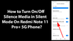 How to Turn On/Off Silence Media in Silent Mode On Redmi Note 11 Pro+ 5G Phone?