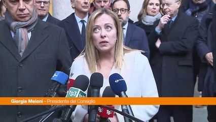 Cospito, Meloni "Procura fa il suo lavoro, ma tema dimissioni non c'è"