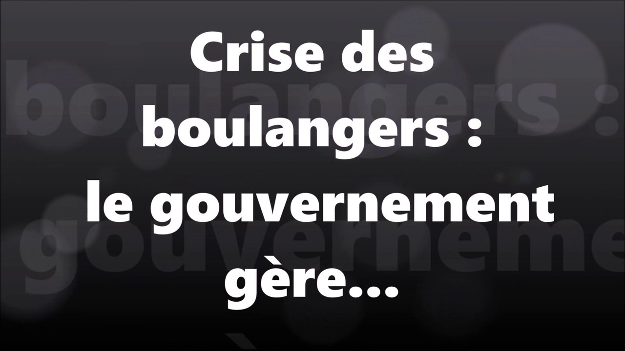 Crise des boulangers : pas de problème, le gouvernement gère.......