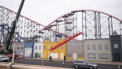 Big One Rollercoaster track replaced