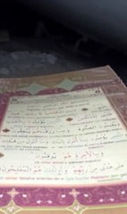 Enkaz altında Kur'an-ı Kerim okudu