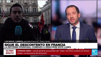 Informe desde París: manifestantes continúan en las calles en rechazo a la reforma pensional
