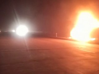 डीजल टंकी फटने से टेलर में भीषण आग,कोई क्षति नहीं