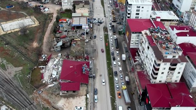 Depremin merkez üssü Pazarcık'tan ilk görüntüler geldi
