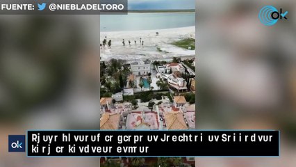 Así ha quedado la playa de Sanlúcar de Barrameda tras la tremenda nevada