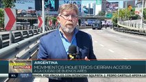 Argentina: Movimientos piqueteros realizan cortes de accesos y rutas en las principales ciudades