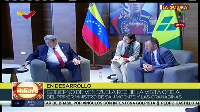 Gobierno de Venezuela recibe en visita oficial al primer ministro de San Vicente y las Granadinas