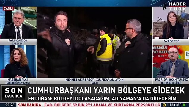 Gazeteci Mehmet Akif Ersoy, bölgede karanlıkta nasıl çalışıldığını gösterdi