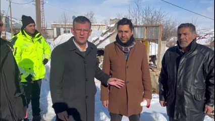 Özgür Özel, Nurhak'ta: Depremin Üzerinden Geçen İki Güne Rağmen Buraya Hiçbir Yardım Gelmemiş.