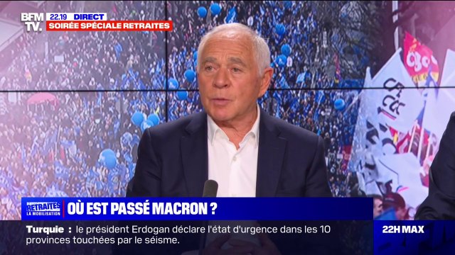 François Patriat ( Renaissance ): Les lois ne se votent pas dans la rue. Elles se votent au Parlement