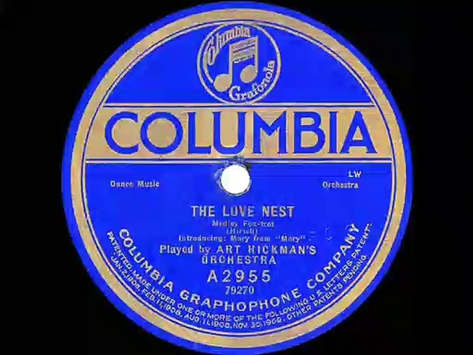 1920 Art Hickman - The Love Nest
