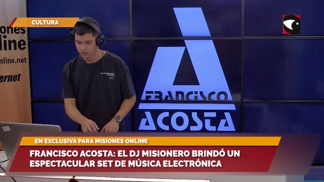Francisco Acosta El dj misionero brindó un espectacular set de música electrónica