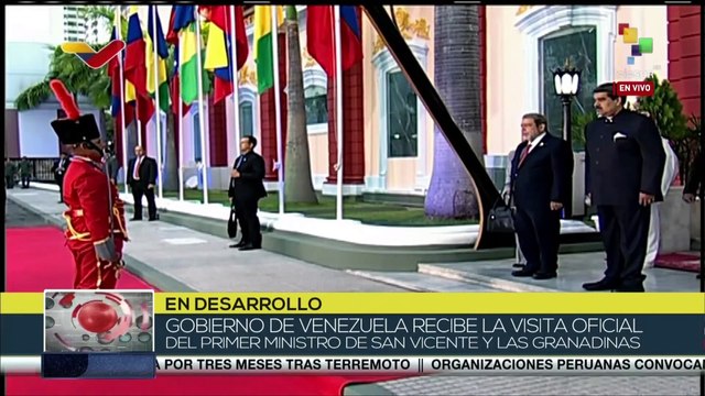 Pdte. Nicolás Maduro recibe a primer ministro sanvicentino Ralph Gonsalves