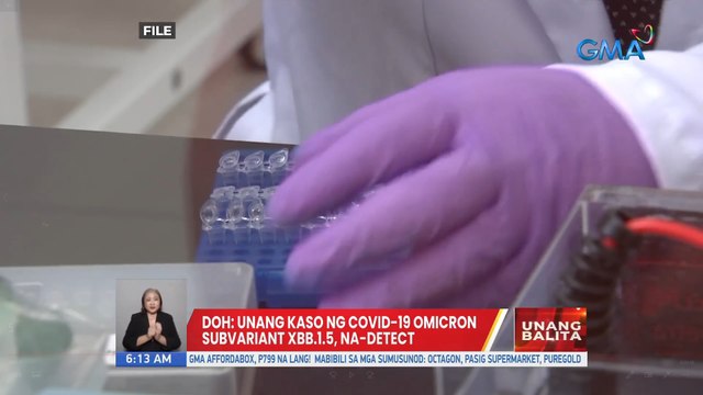 DOH: unang kaso ng Covid-19 Omicron subvariant xbb.1.5, na-detect | UB